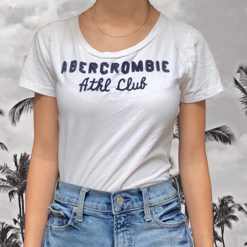 Classic Navy and White “Abercrombie & Fitch Athletic Club” Tee